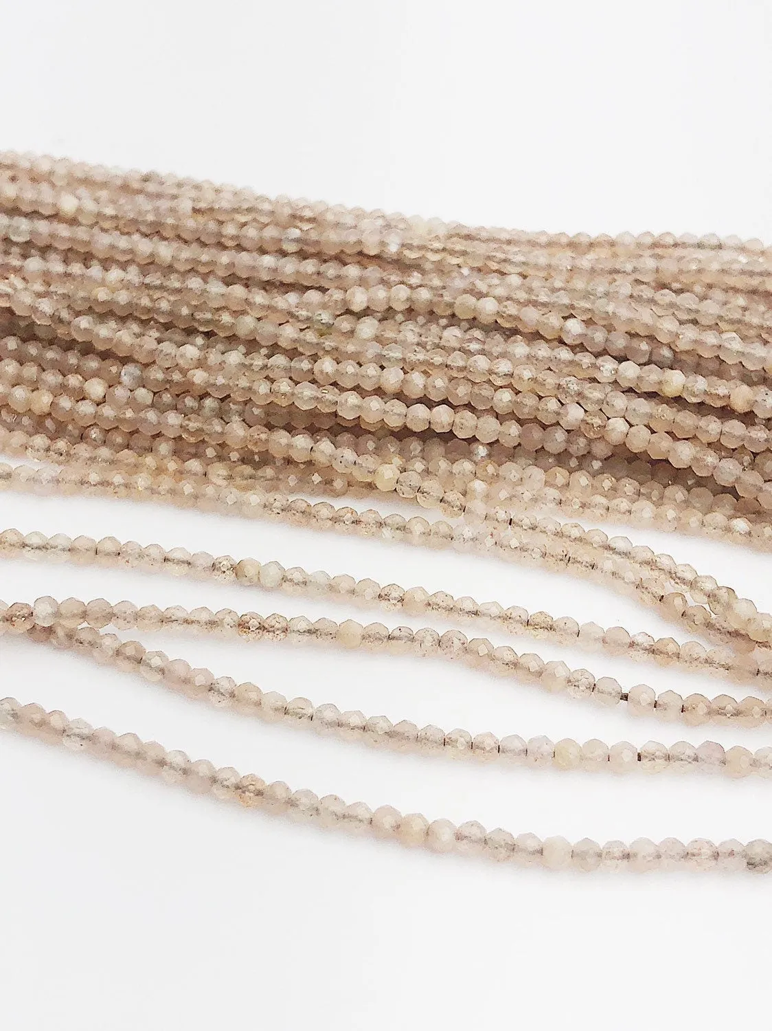 HALF OFF SALE - Orange Moonstone Gemstone Beads, Full Strand, Semi Precious Gemstone, 13"