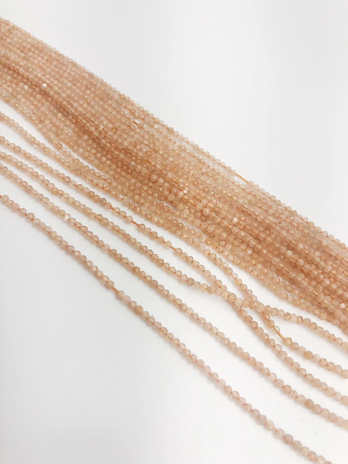 HALF OFF SALE - Pink Moonstone Gemstone Beads, Full Strand, Semi Precious Gemstone, 13"