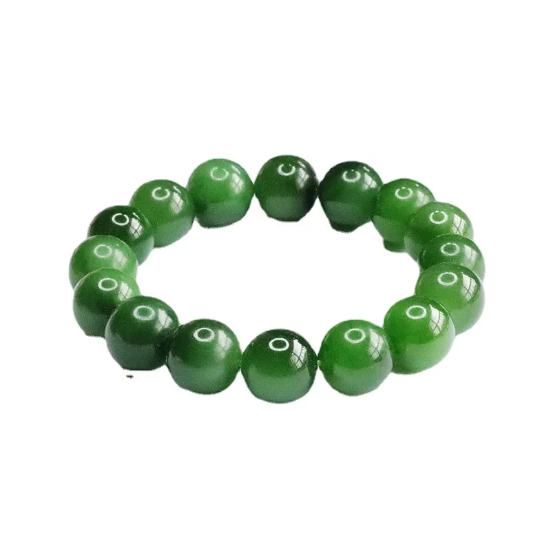 Handcrafted Sterling Silver Jade Bracelet from the Fortune's Favor Collection