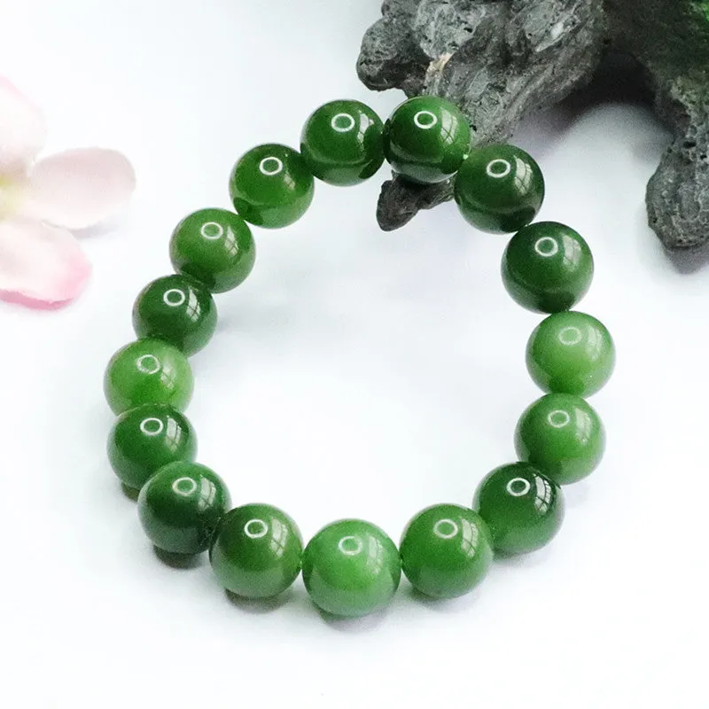 Handcrafted Sterling Silver Jade Bracelet from the Fortune's Favor Collection