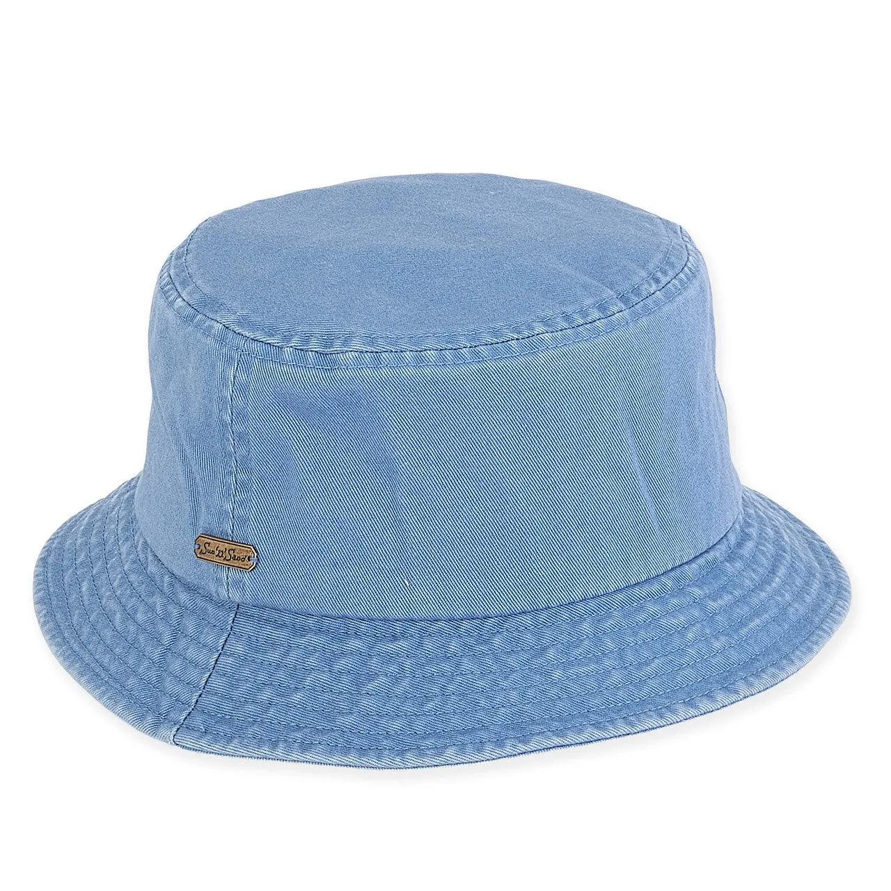 Hat - Blue-Washed Cotton Bucket-Women's-HH2079C