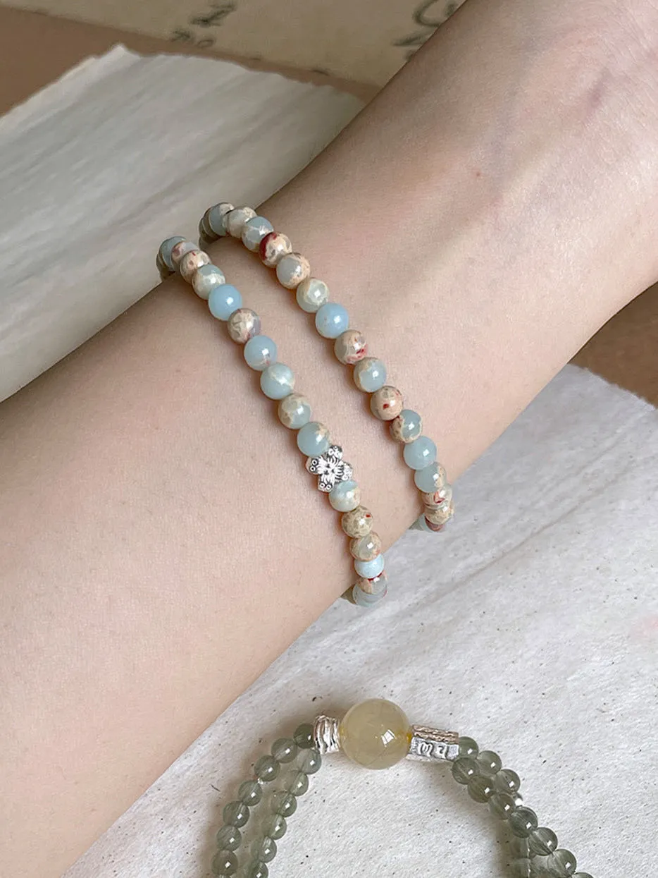 Heart Jade ✧ Shoushan Stone Agate Bracelet