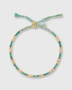 Honolulu Necklace in Blue/Green/Gold