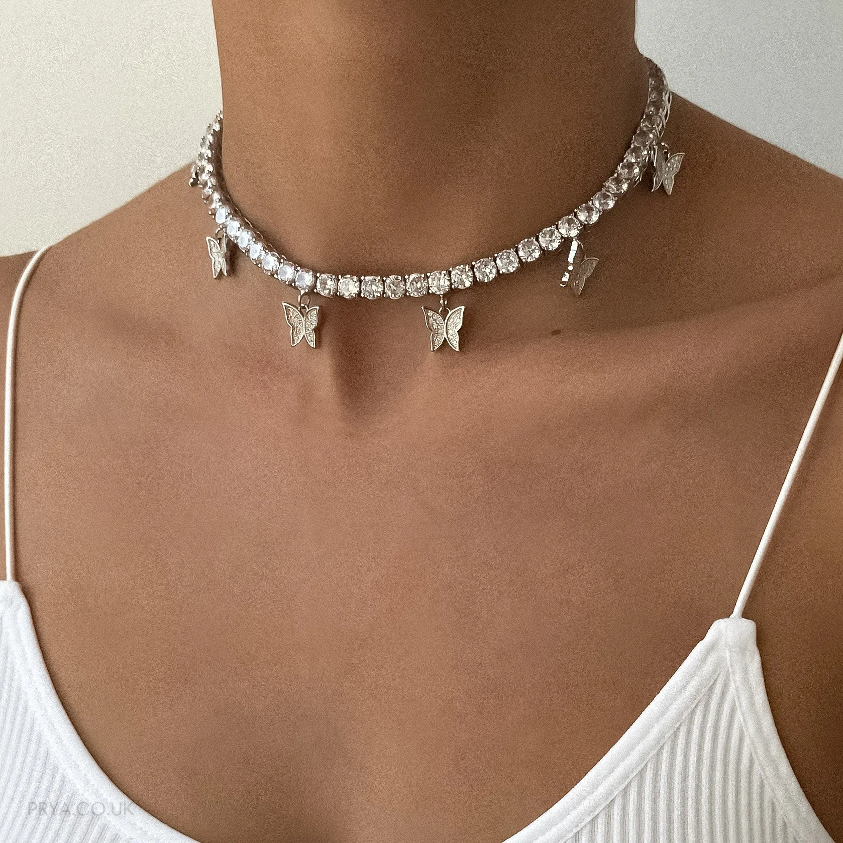 Icy Butterfly CZ Choker | PRYA™