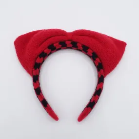 knit bow headband, cute Winter headband