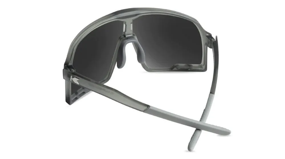 Knockaround Campeones Robotron 5000 - Cool Gray Frame - Silver Smoke Lens - Non-Polarized Sunglasses