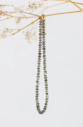 Labradorite Discs Necklace