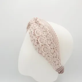 lace cross hair turban twist headband women hair accessory