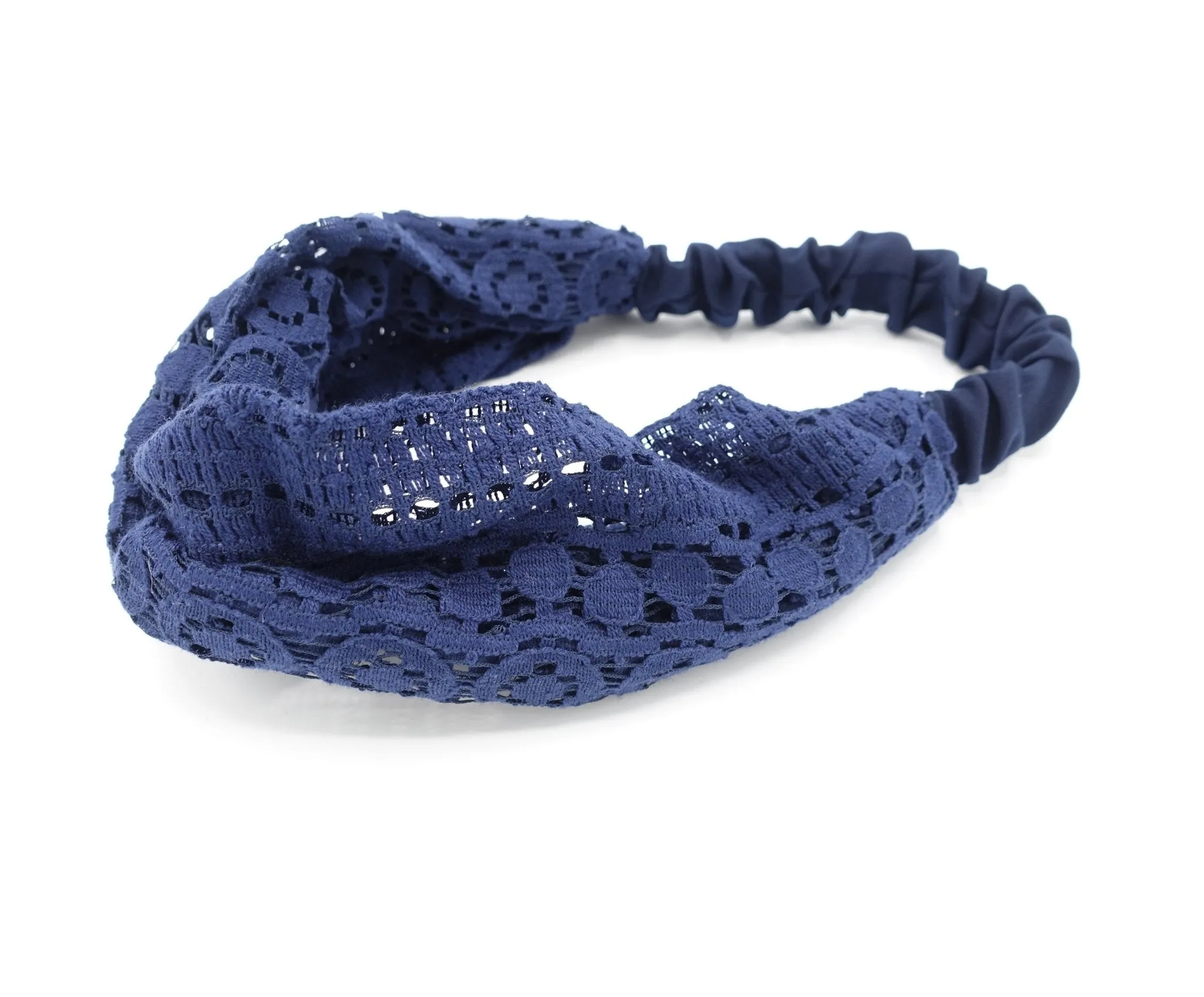 lace cross hair turban twist headband women hair accessory