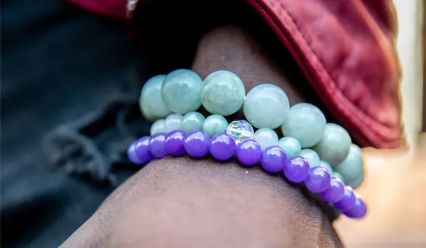 Lavender Jade Natural Gemstone Bracelet