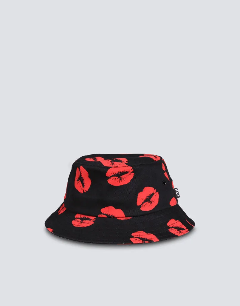 Lips Bucket Hat - Black