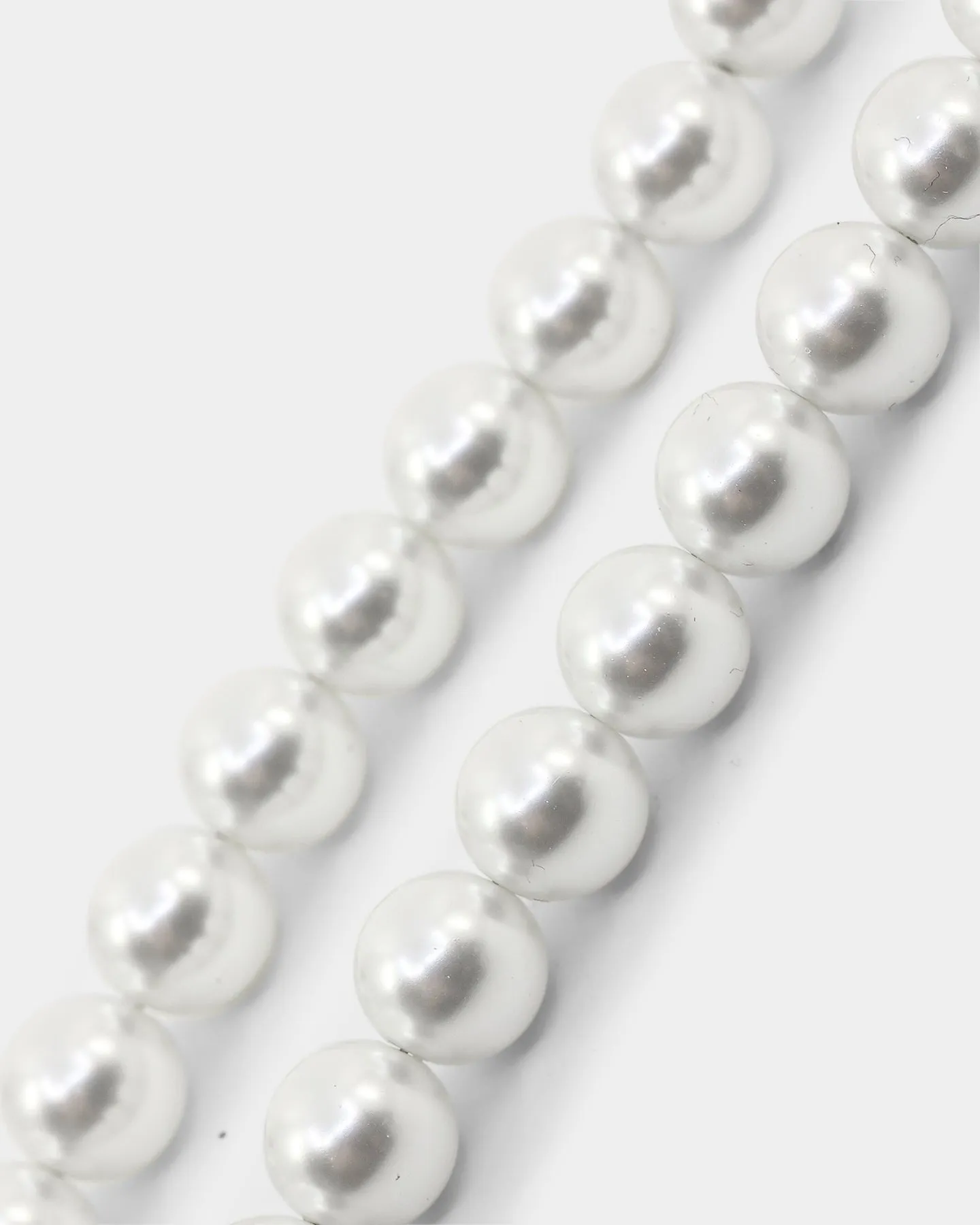 Loiter Pearl Choker Necklace Silver/White