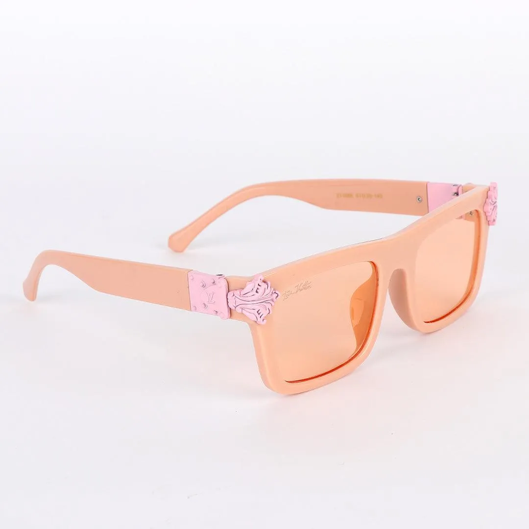 Louis Vuitton Light Pink Crested Women Square Sunglasses