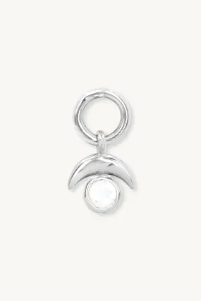 Lunar Silver Moonstone Charm