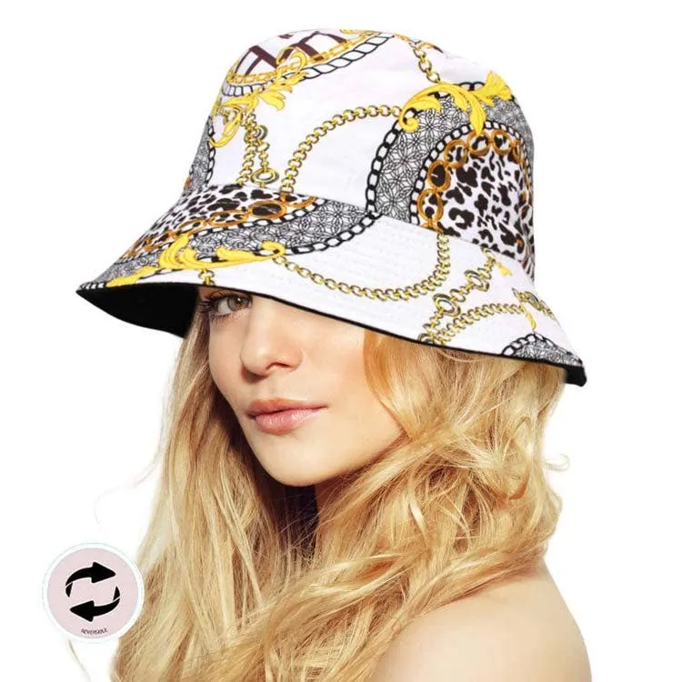 Madeline Love - Beautiful Reversible Chain Patterned Bucket Hat