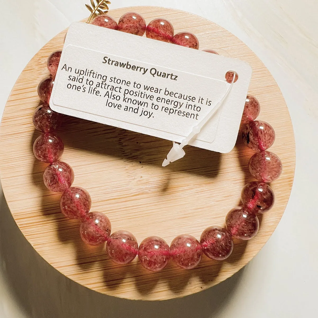 Mala: Strawberry Quartz Beaded Bracelet