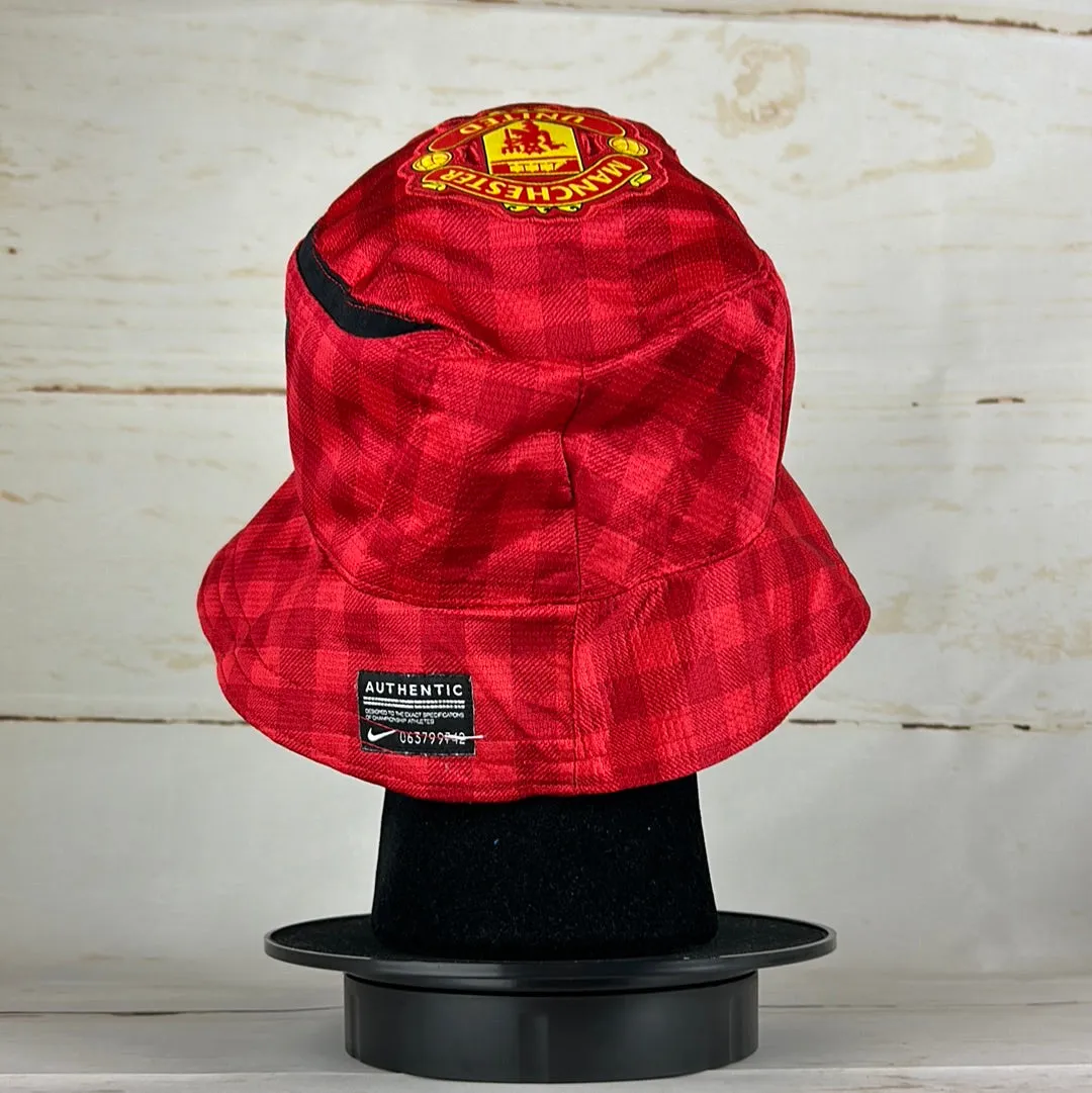 Manchester United 12/13 Upcycled Home Shirt Bucket Hat