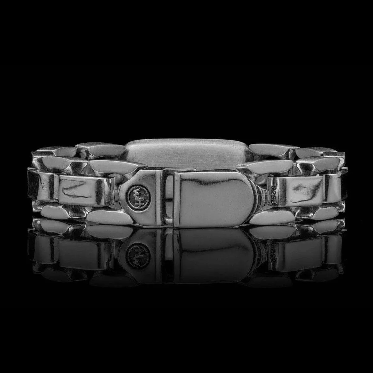 Men's Black Jade Identity Bracelet - BR24 BLK J