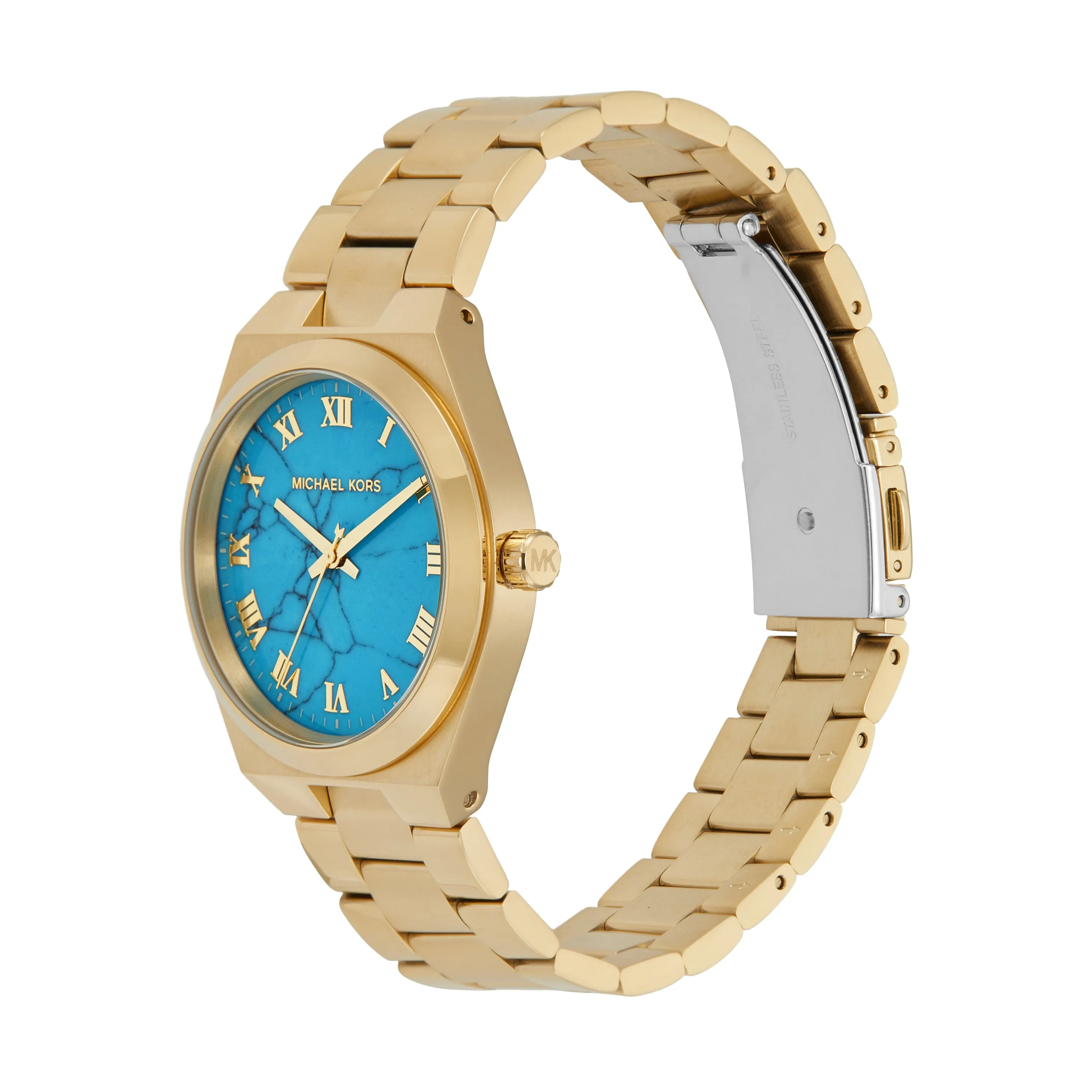 Michael Kors Lennox Three-Hand Gold-Tone Stainless Steel Watch MK7460