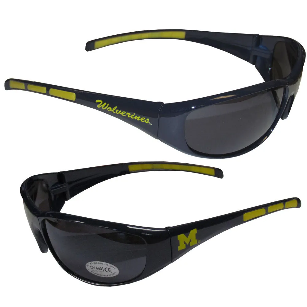 Michigan Wolverines Sunglass and Bag Set