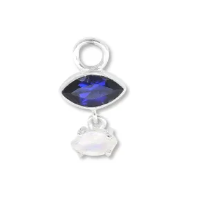 MILA SAPPHIRE & MOONSTONE EARRING CHARM