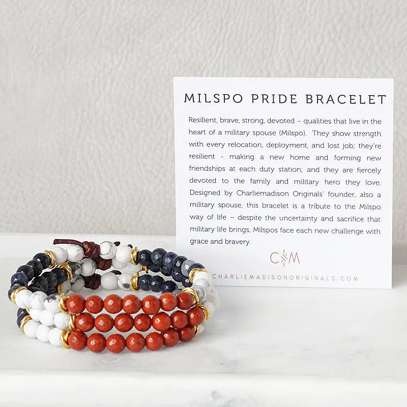 Milspo Pride Mini Bracelet - Coast Guard | Military Spouse Bracelet