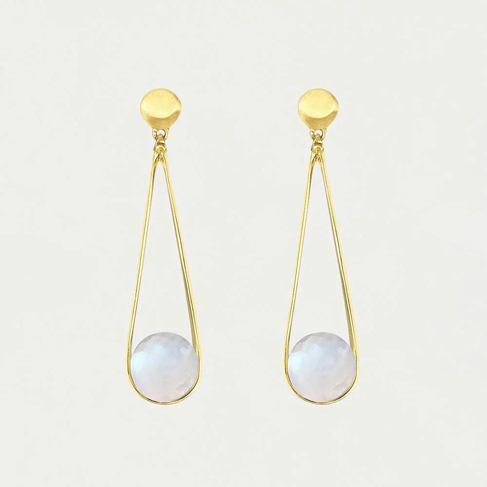 Mini Ipanema Earrings (Moonstone)