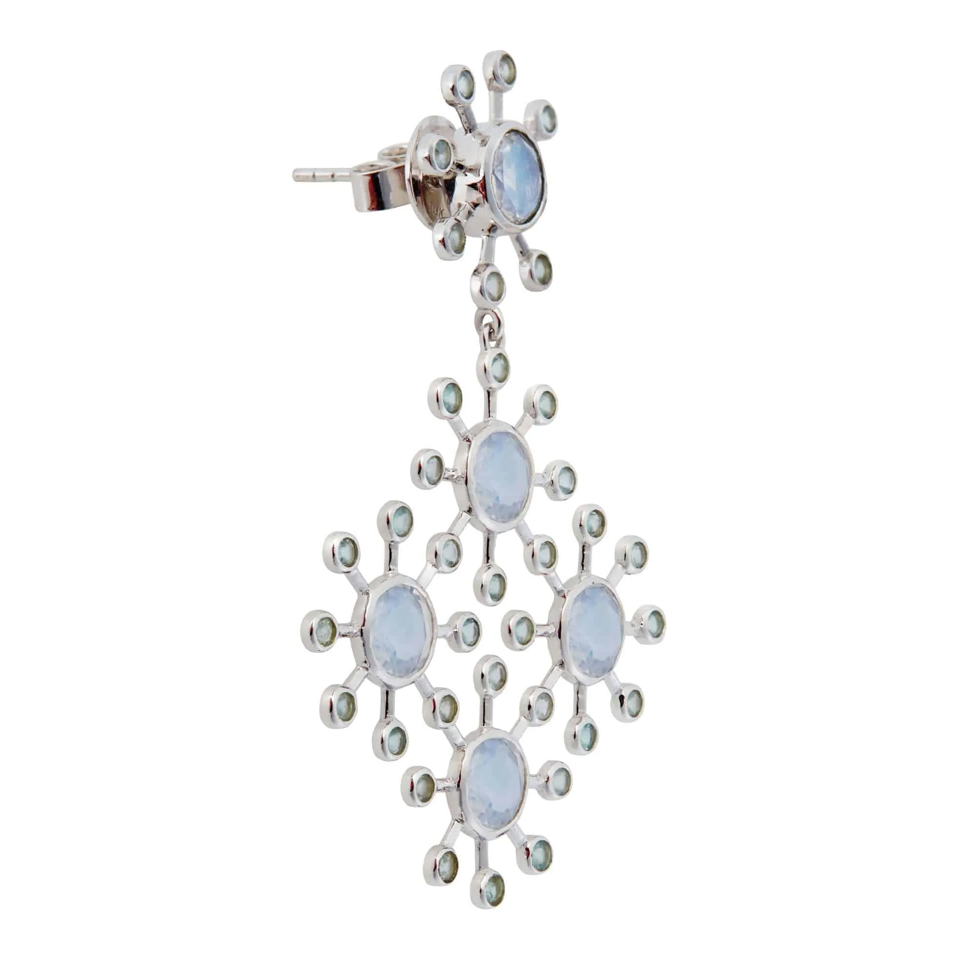 Moonstone Blossom Earrings W-AP