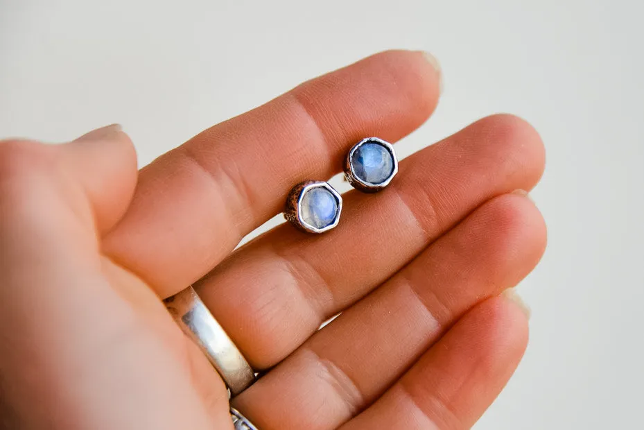 Moonstone Studs