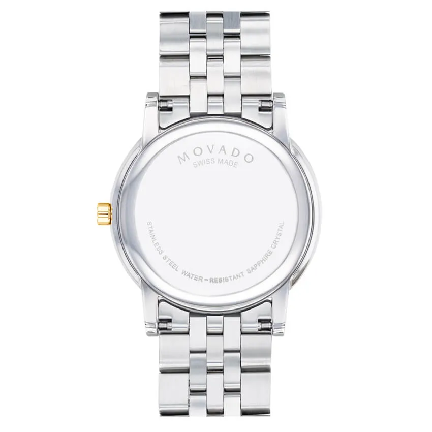 Movado Museum Classic Two Tone Diamond Men's Watch 0607202