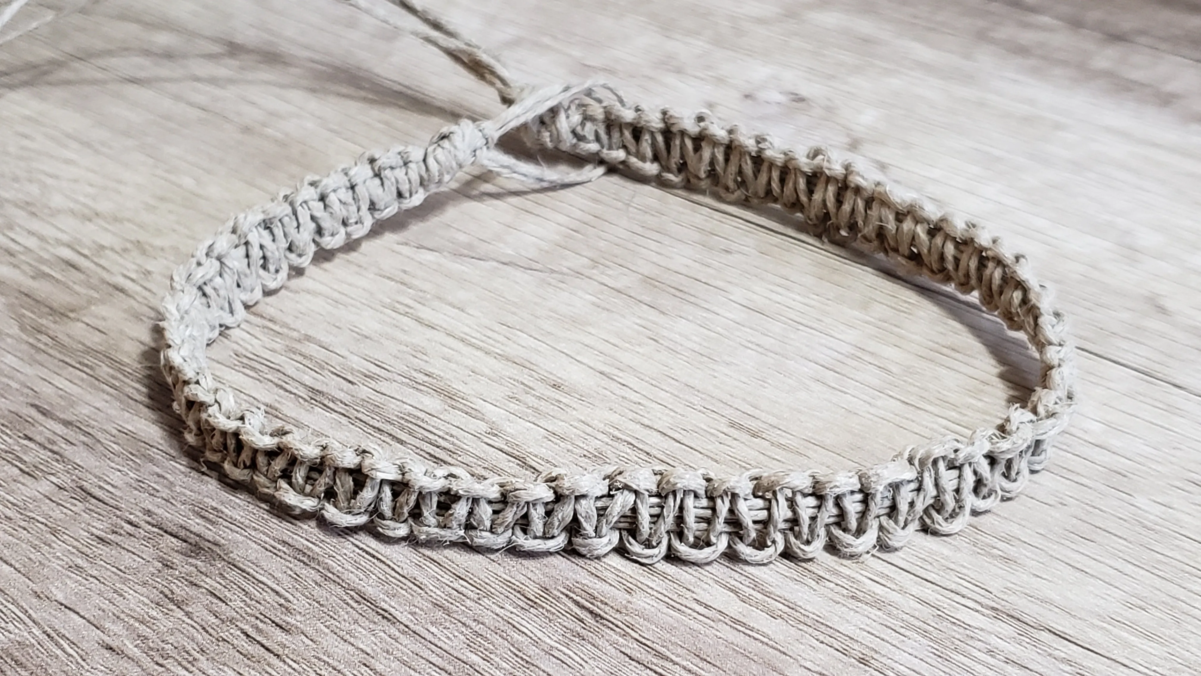 Natural Hemp 13" Choker Necklace