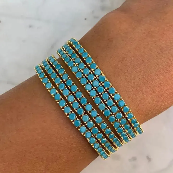 NEW!! Trendsetter Turquoise Tennis Bracelet