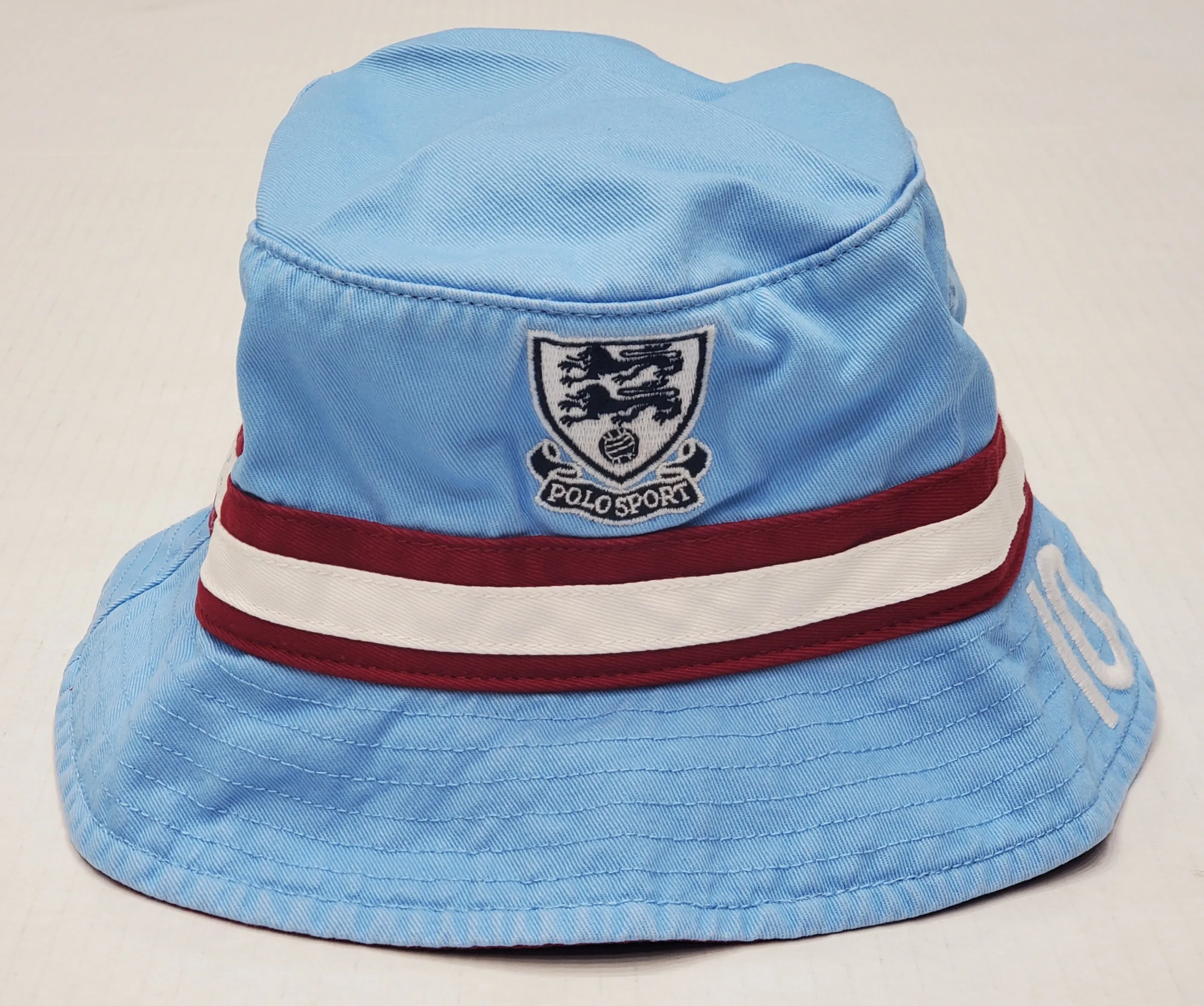 Nwt Polo Sport PSFC Blue/Burgundy PSFC Bucket Hat