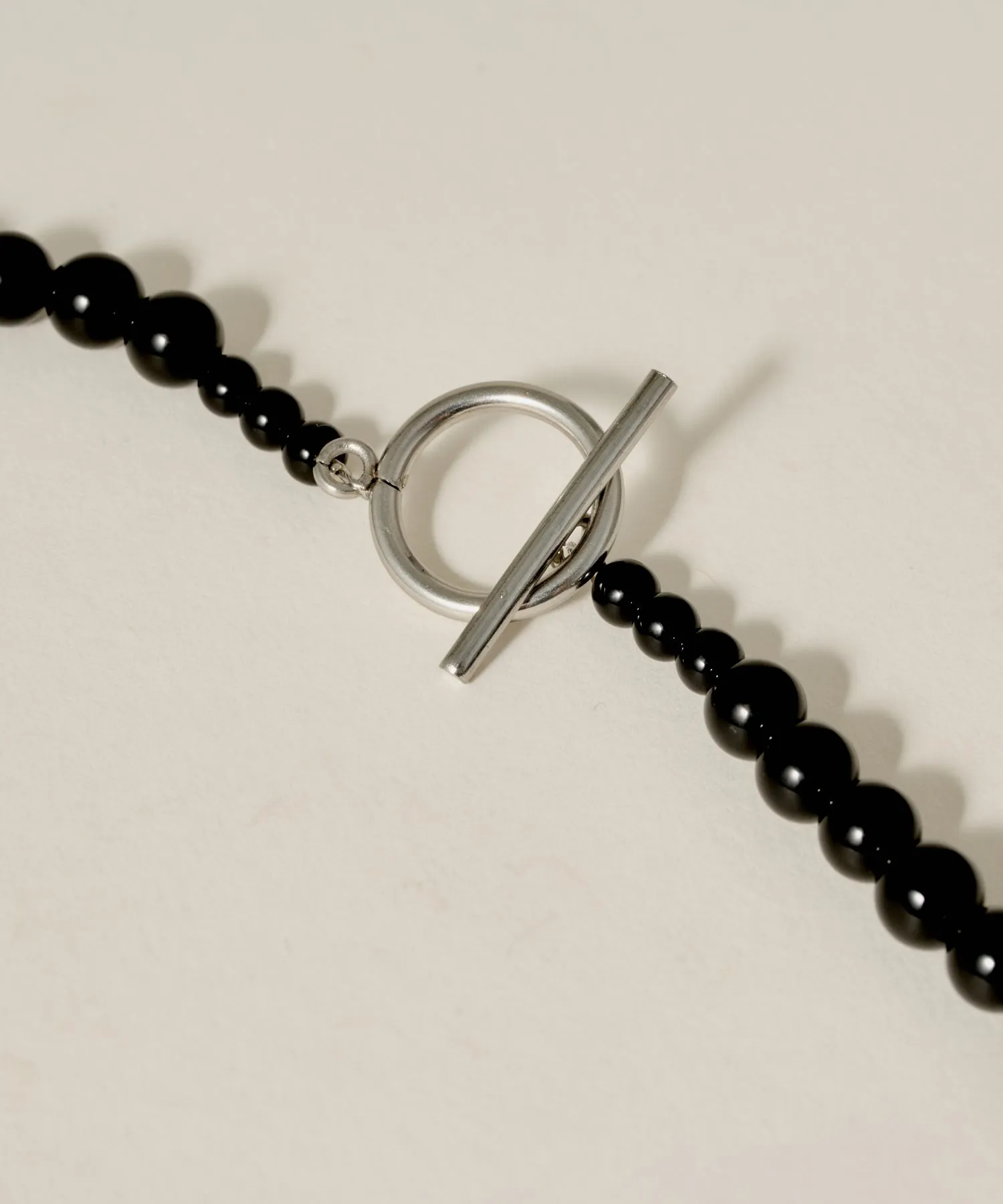 Onyx Ball Necklace［Stainless］