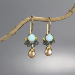 Opal Labradorite Petite Dancer Earrings