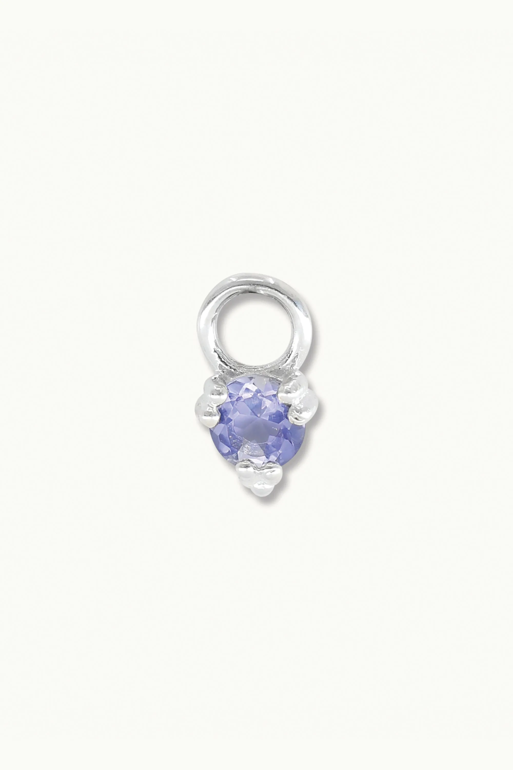 Orb Iolite Silver Charm