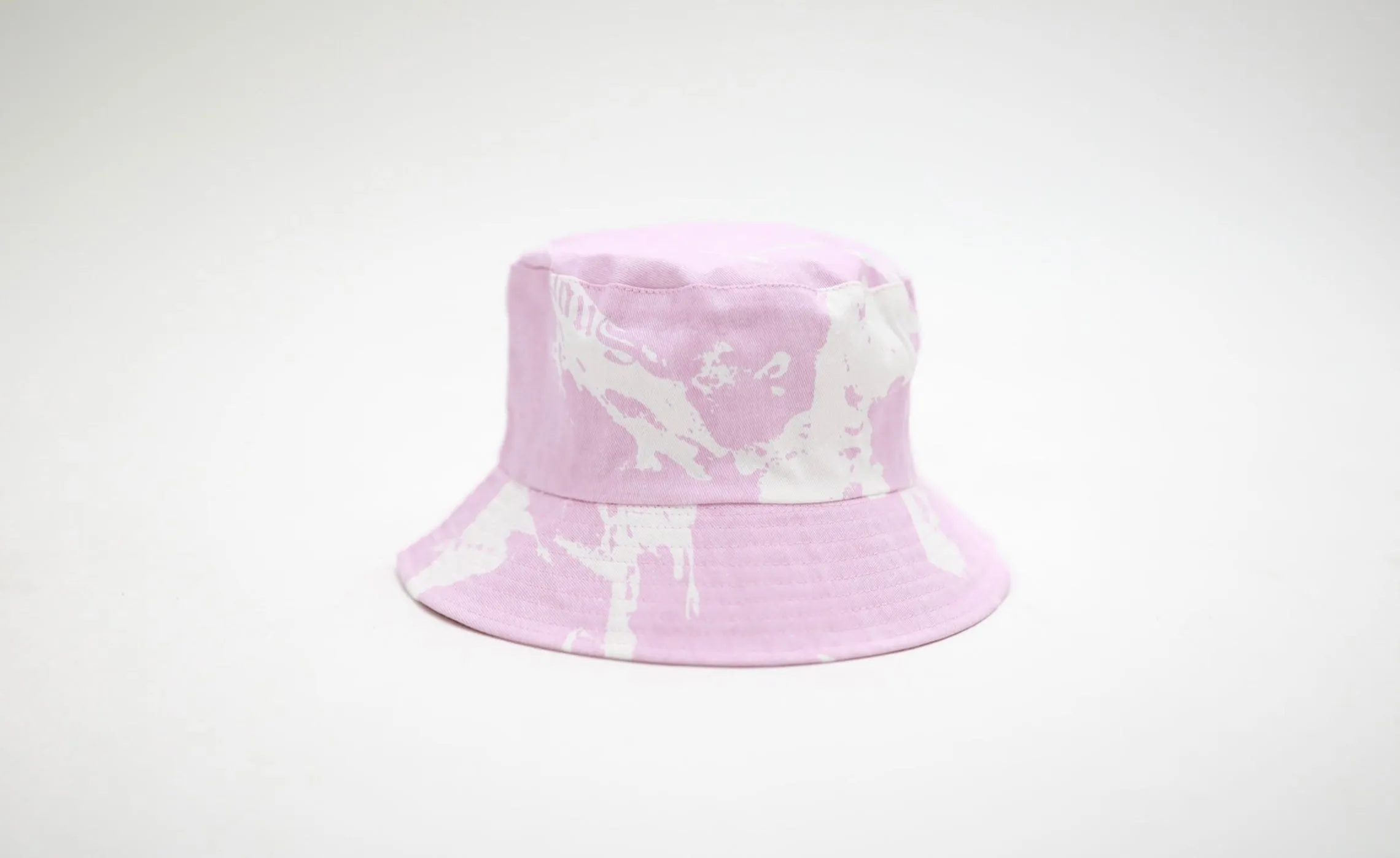 Paint Splatter Contrast Bucket Hat Pink