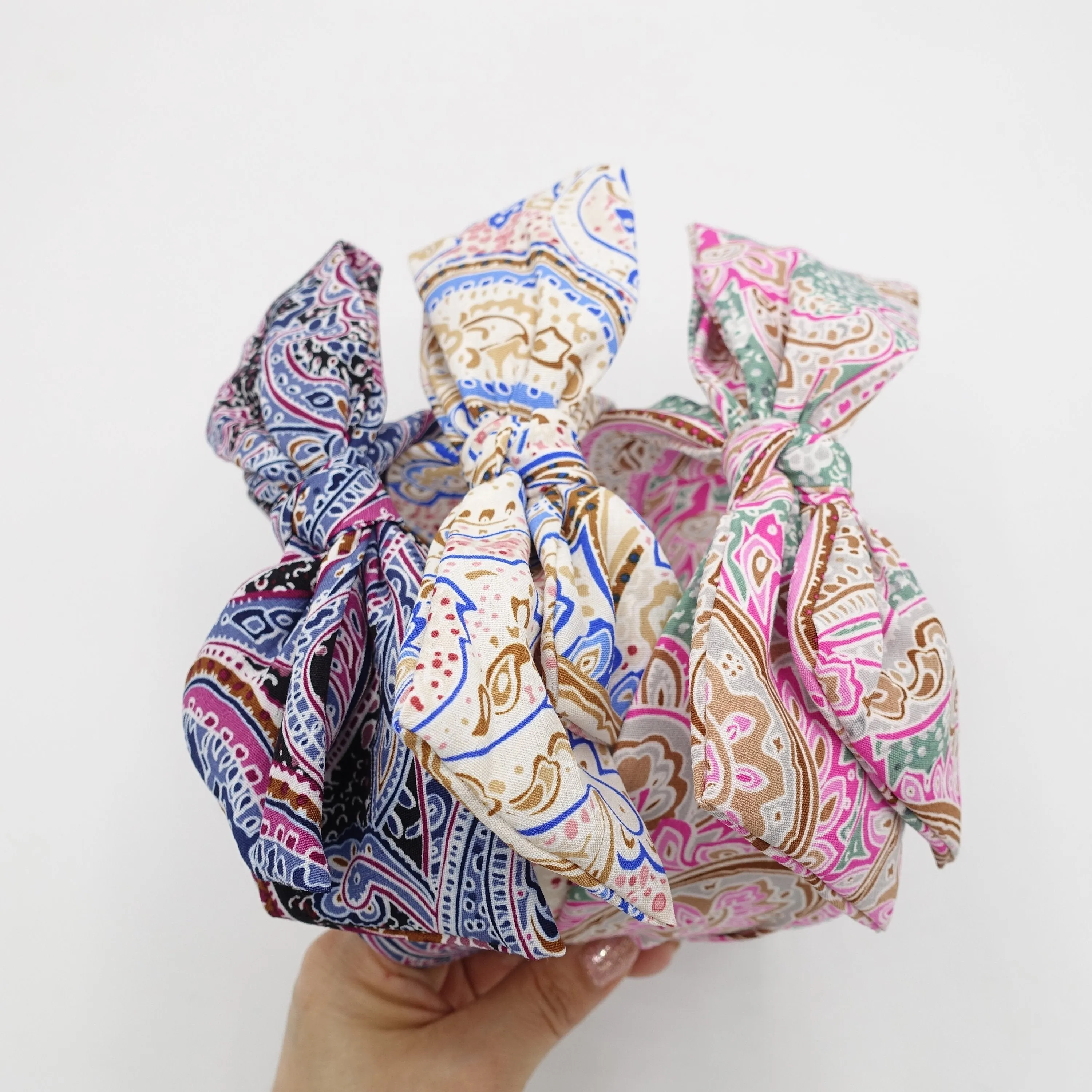 paisley headband, bow knot headband, headbands for women