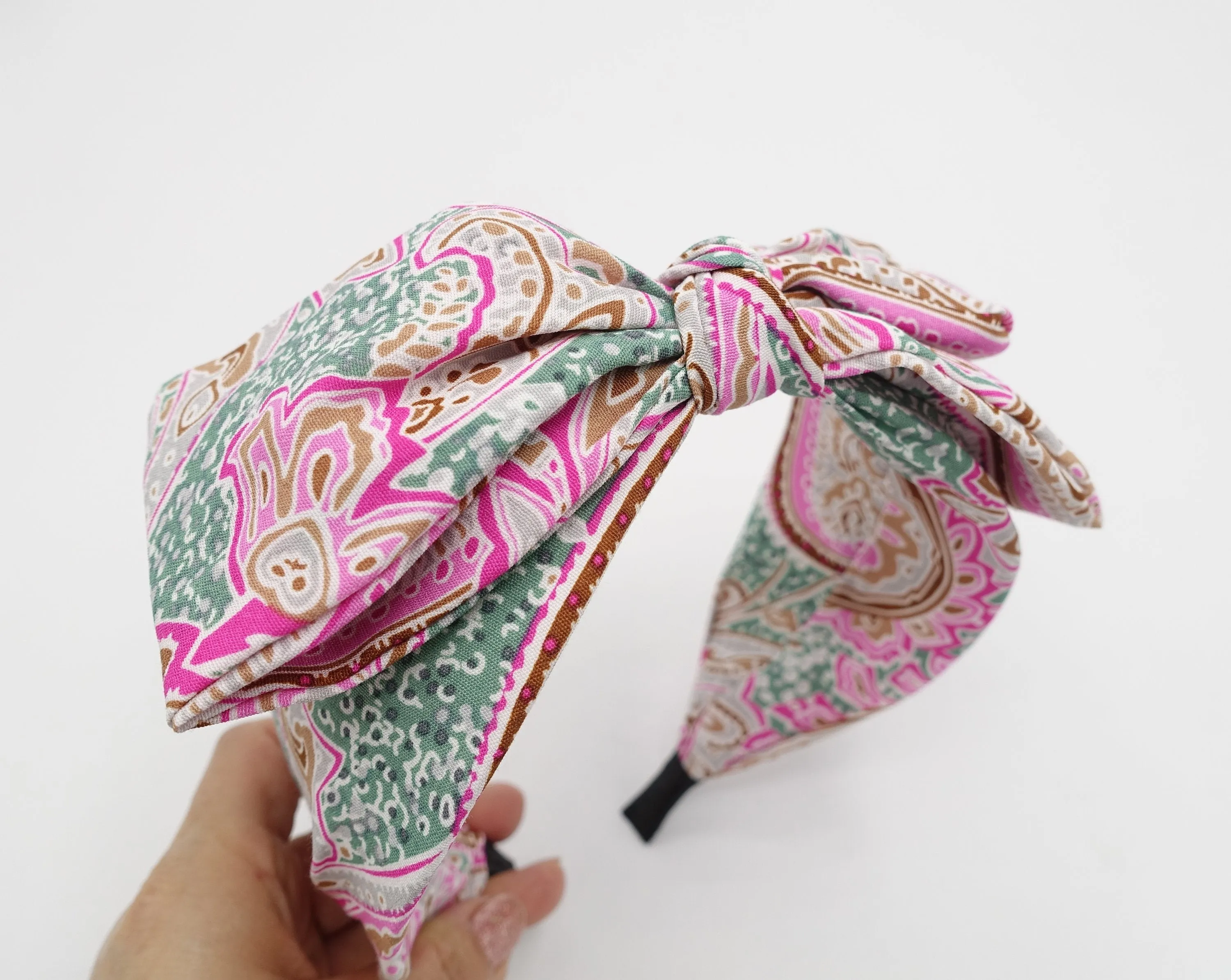 paisley headband, bow knot headband, headbands for women