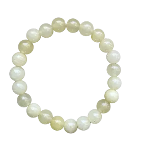 Pale Lemon Yellow Jade 8mm Bracelet