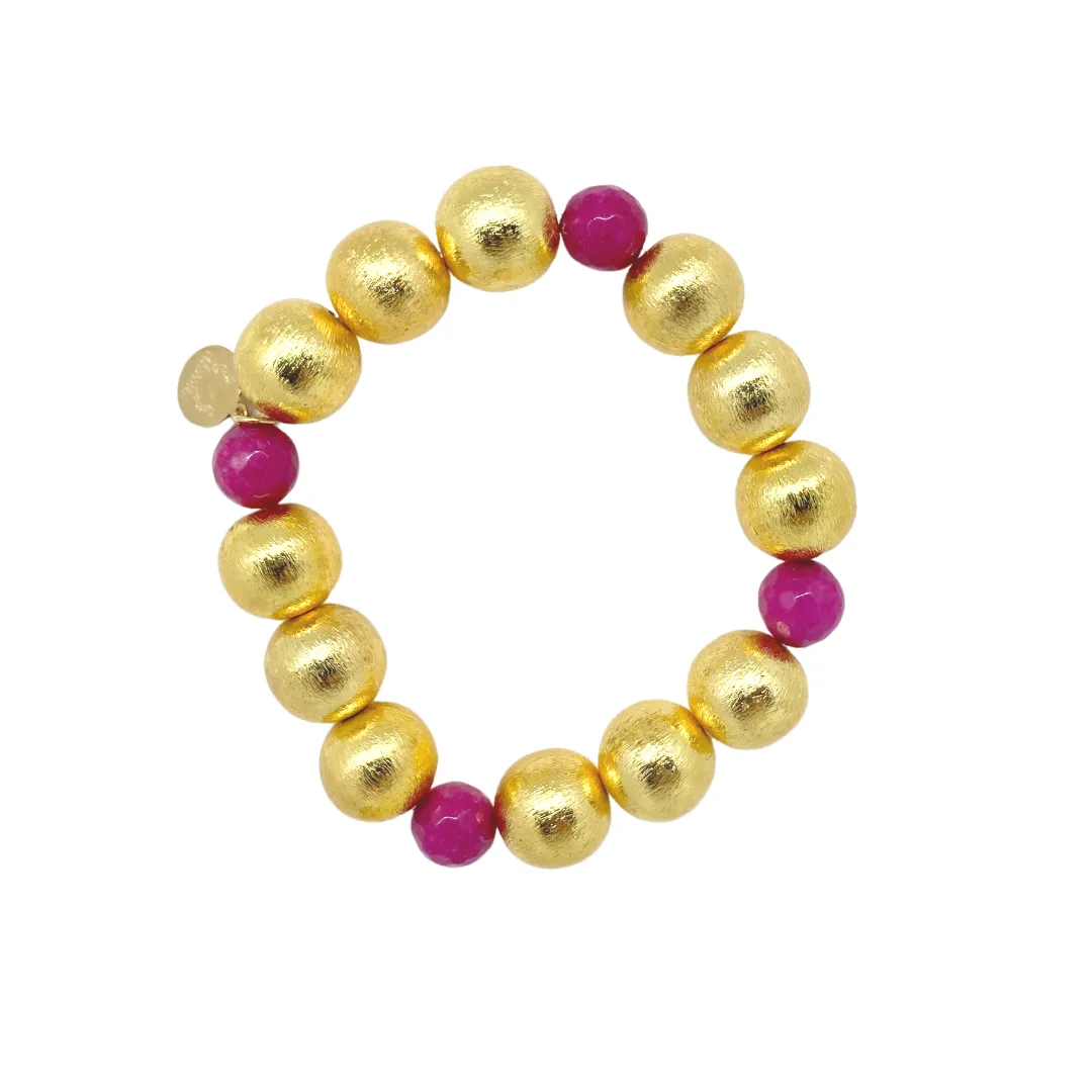 Pamela Gold & Pink Berry Bracelet