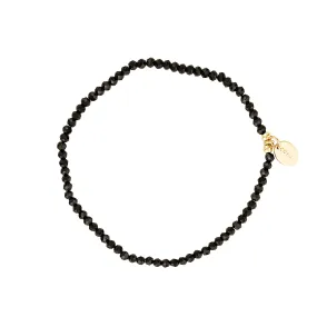 Pantera Bracelet ~ Gold & Black Spinel