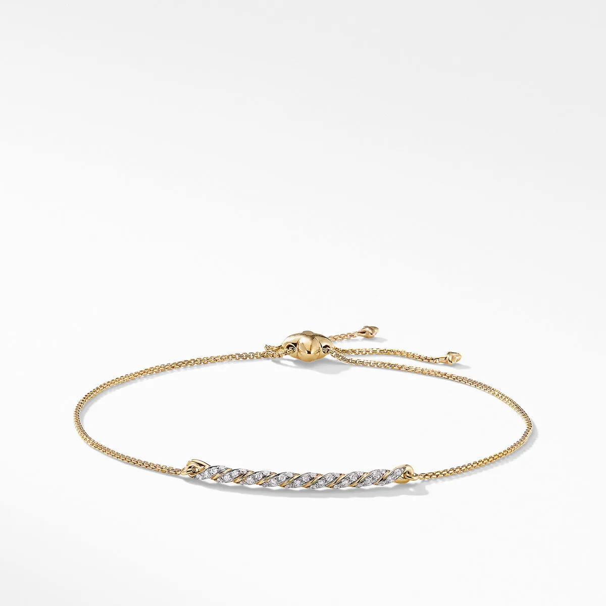 Paveflex Station Bracelet with Diamonds in 18K Gold