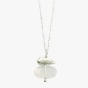 Pebble with Moonstone Necklace