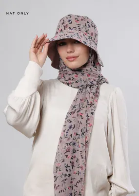 Petite Fleur- Bucket Hat- Printed Crinkled Chiffon