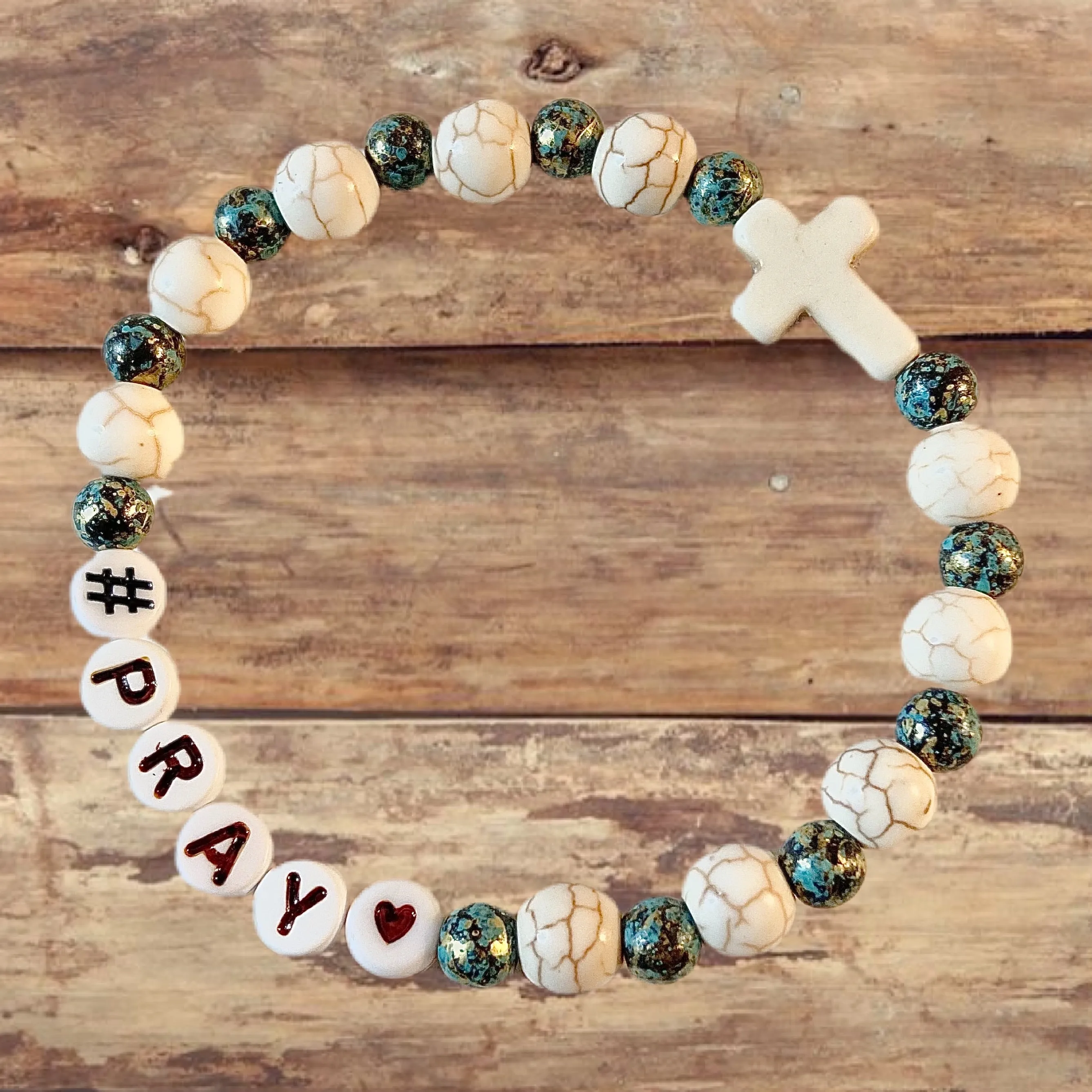 #Pray Ivory Bracelet