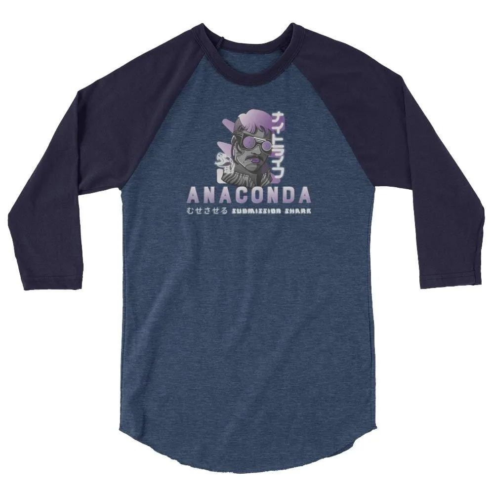 Professor Anaconda Choke ~ 3/4 sleeve raglan shirt