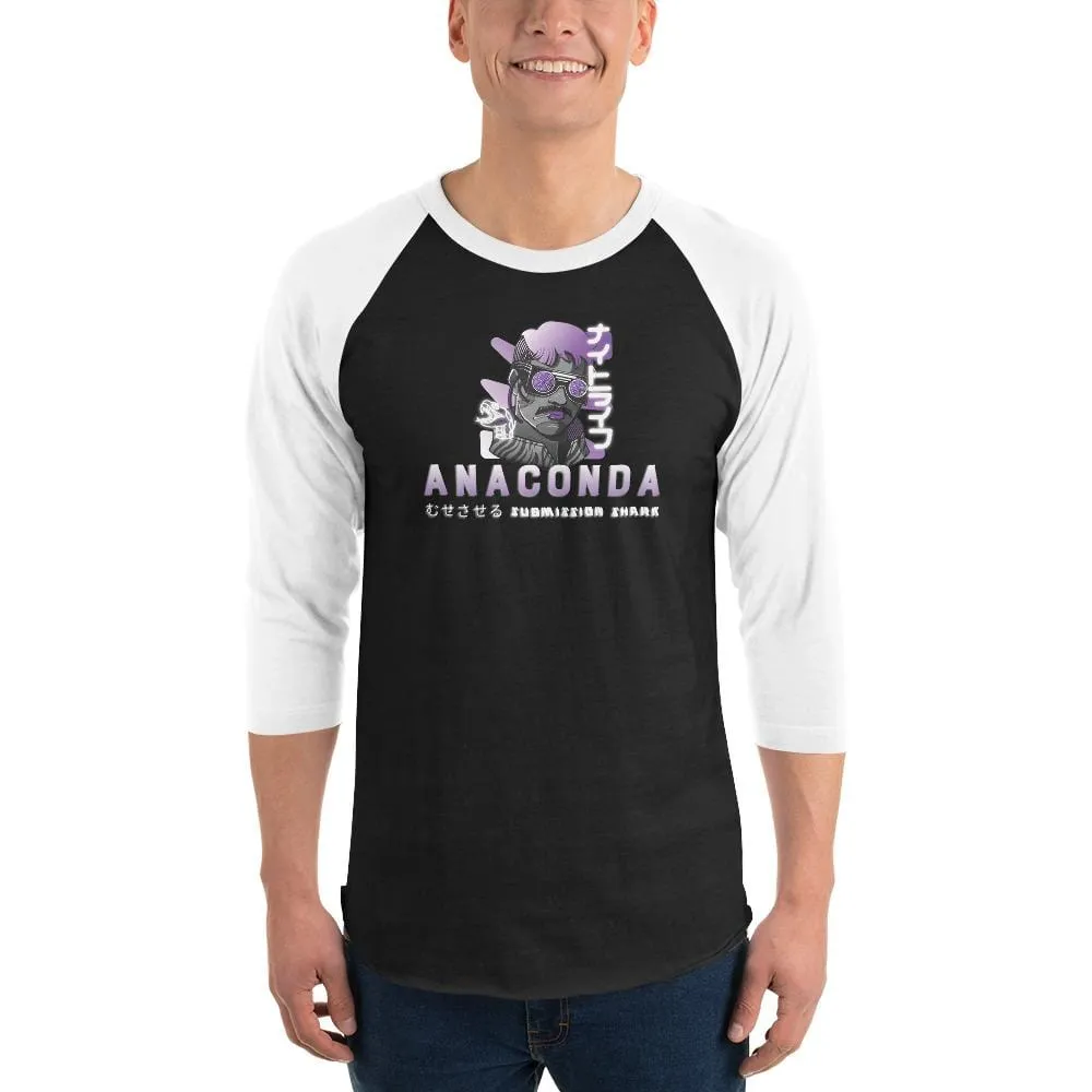 Professor Anaconda Choke ~ 3/4 sleeve raglan shirt