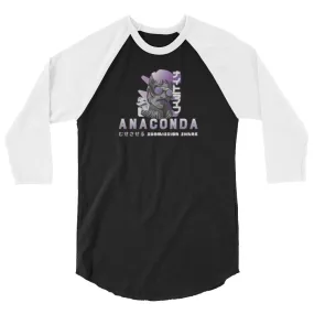 Professor Anaconda Choke ~ 3/4 sleeve raglan shirt