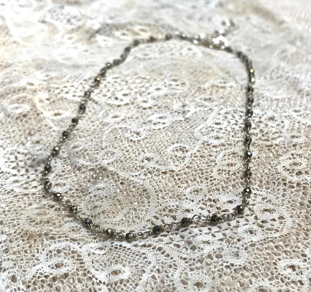 "Pyrite" Rosary chain | 925 Silver